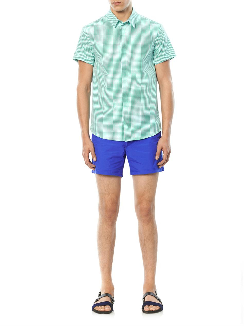 Download Sunspel Front-Pocket Swim Shorts in Blue for Men - Lyst