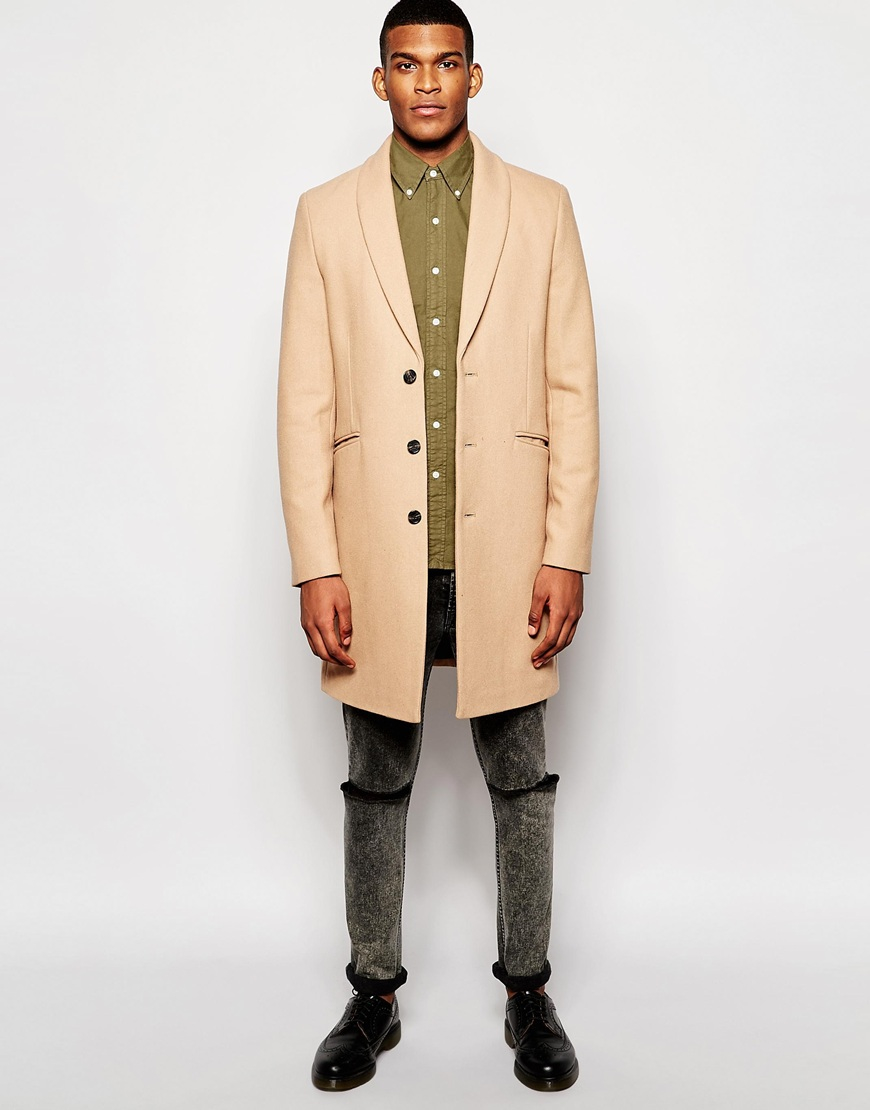 shawl collar coats