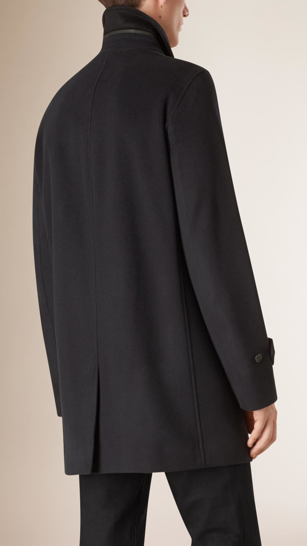 Burberry Wool Cashmere Car Coat in Navy (Blue) for Men Lyst