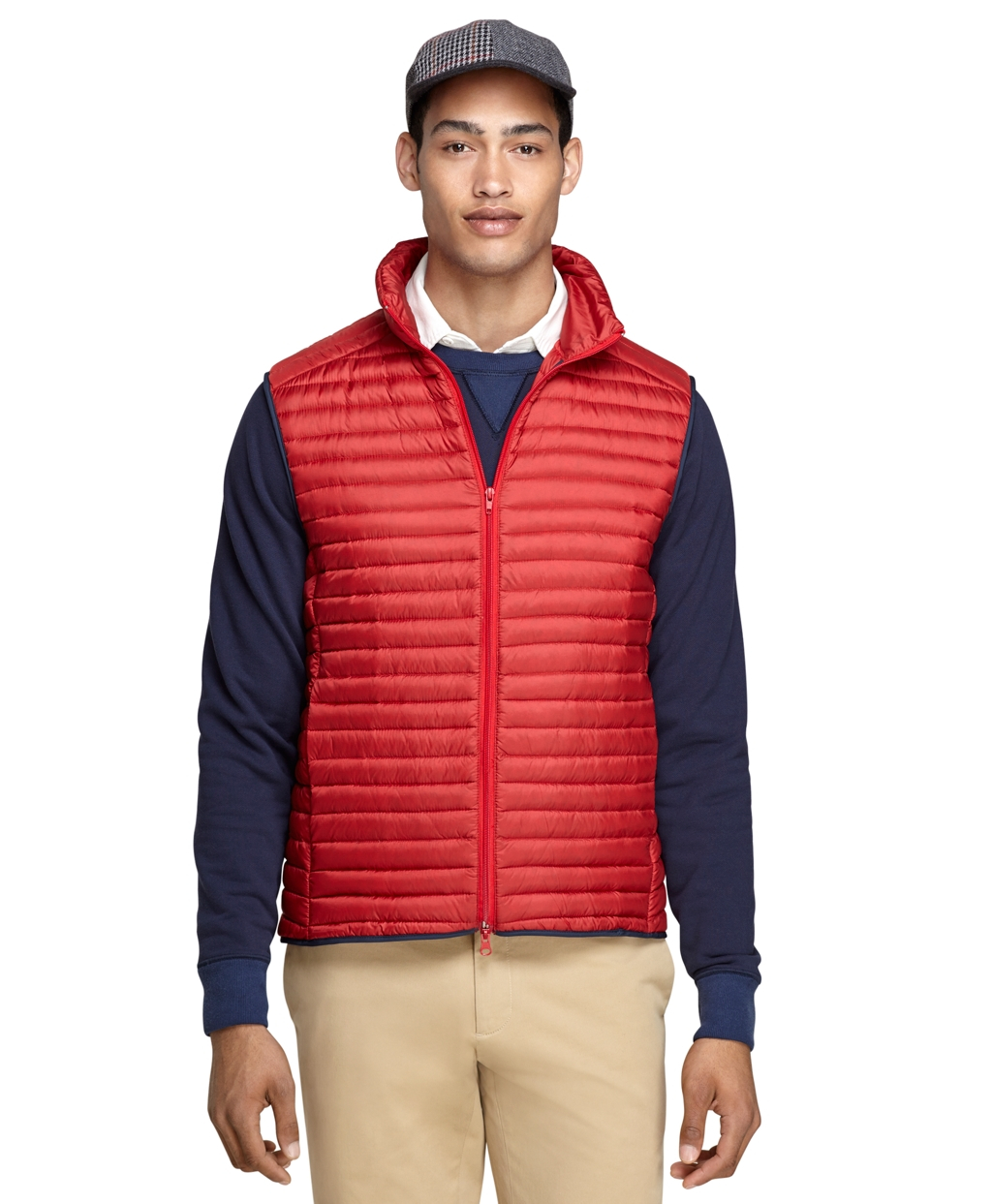 brooks vest red