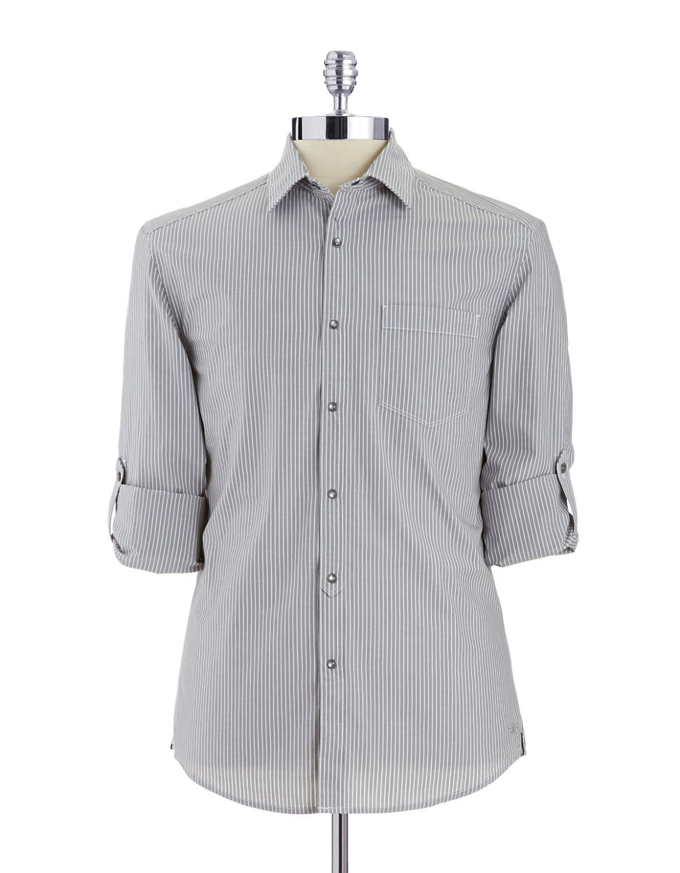 Cole Gray Buttondown Shirt for Men Lyst