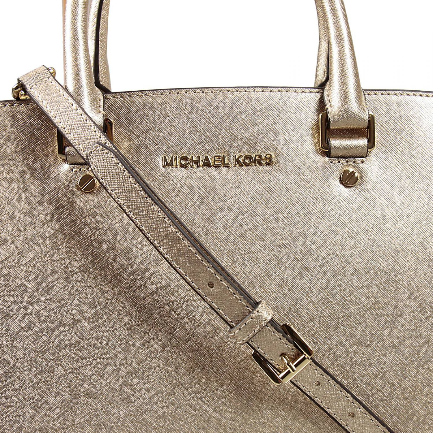 Michael Kors Savannah Gold Large Tote Bag in Metallic Lyst
