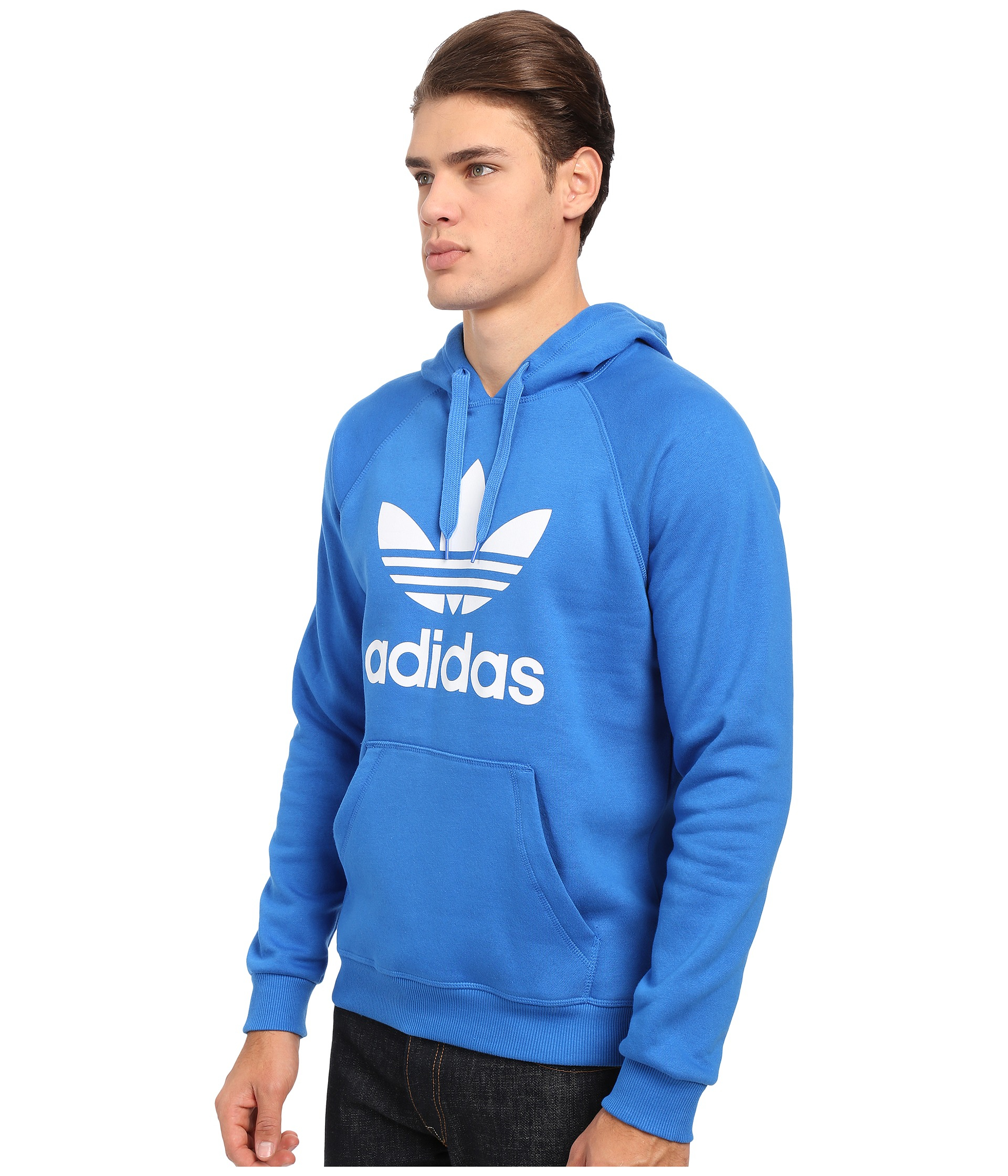 adidas Originals Cotton Trefoil Sweatshirt in Blue for Men - Lyst