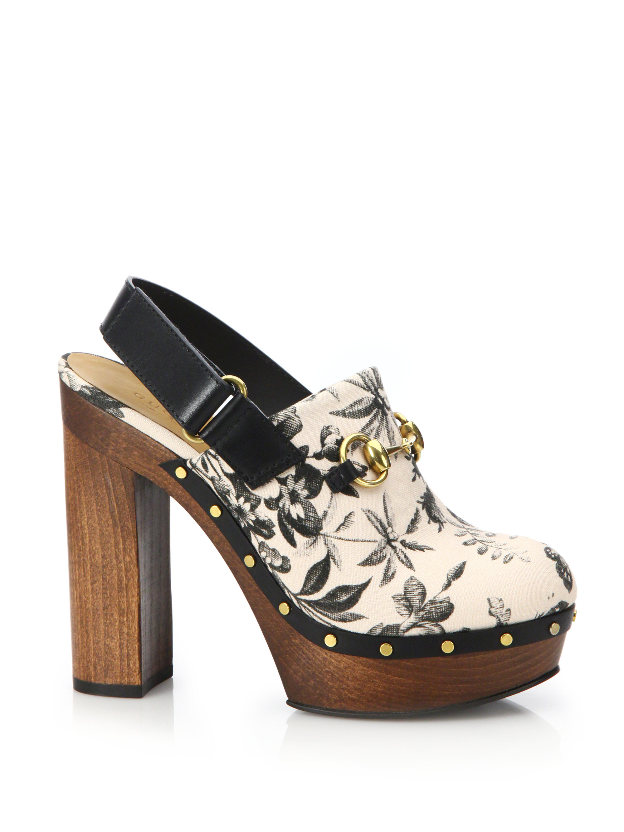 platform rubber clogs