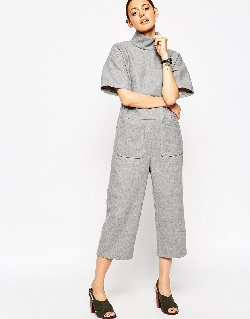 asos grey jumpsuit