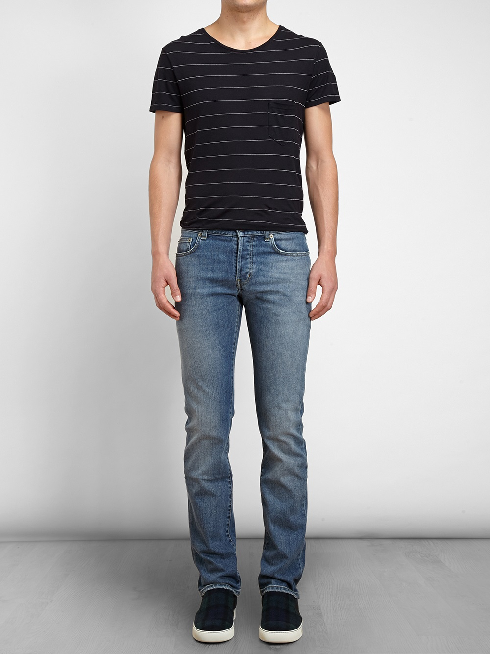 saint laurent straight leg jeans