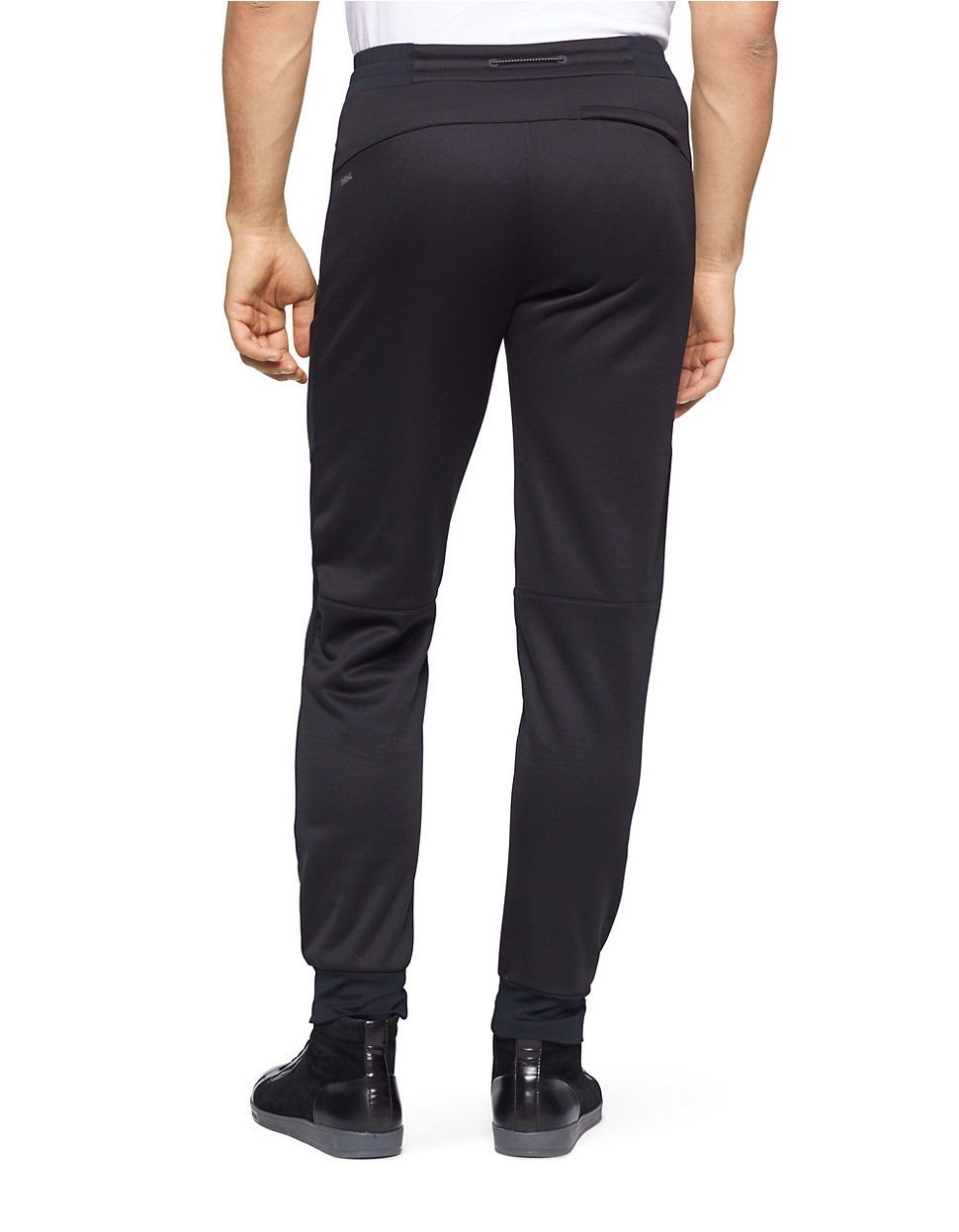 Calvin klein Performance Fleece Sweatpants in Black for Men | Lyst