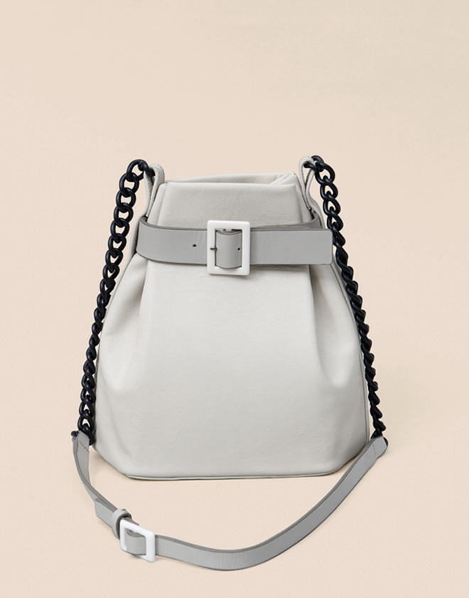 Matter matters Mini Bucket Shoulder Bag Beige Mono in Gray Lyst