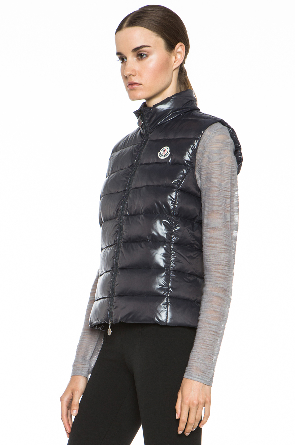 Moncler Ghany Vest in Grey (Blue) - Lyst