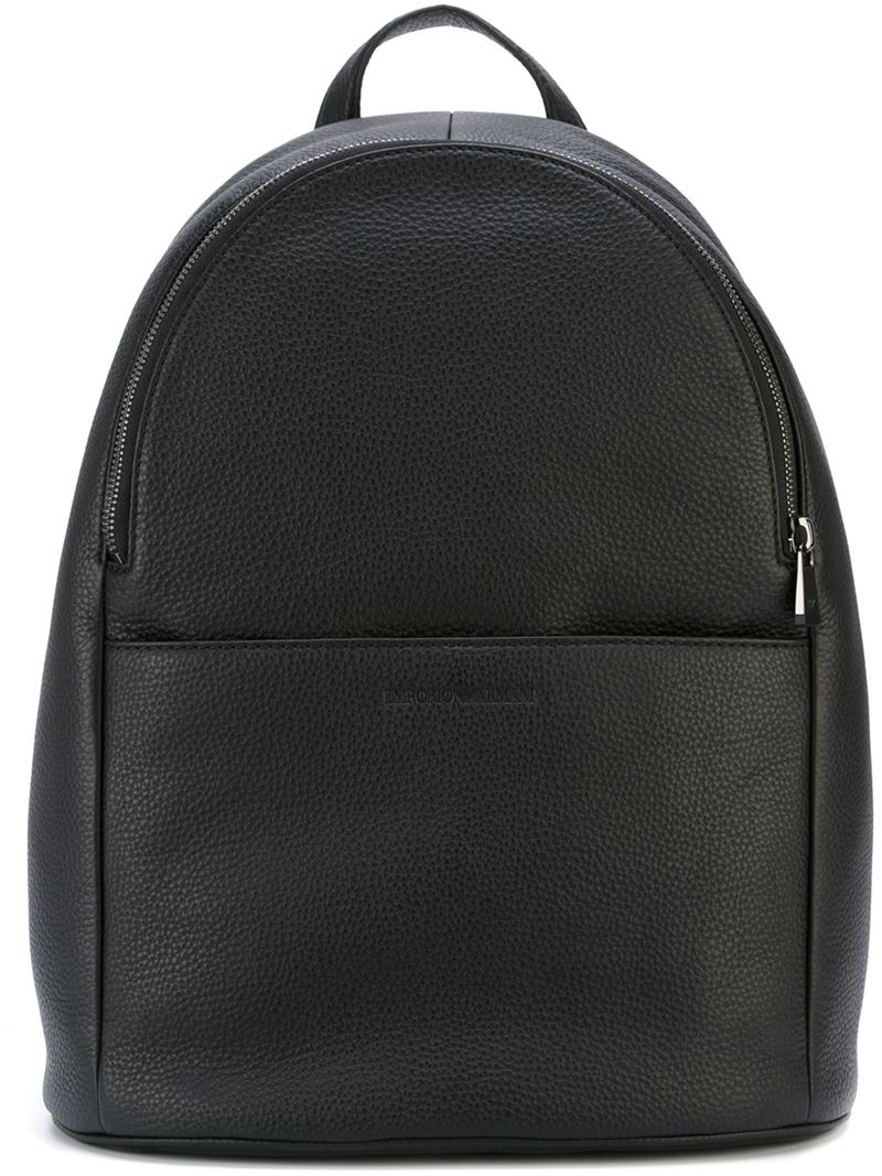 Emporio armani Classic Backpack in Black for Men | Lyst