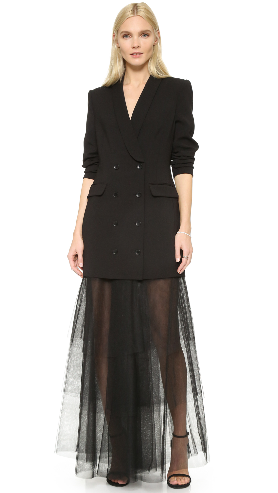 bcbg tuxedo dress