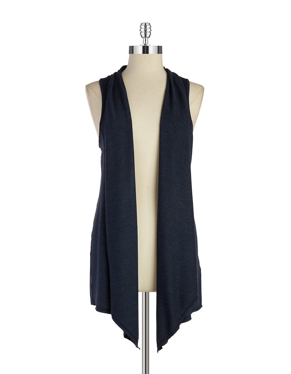 Calvin klein performance Asymmetrical Knit Vest in Blue (Indigo) | Lyst