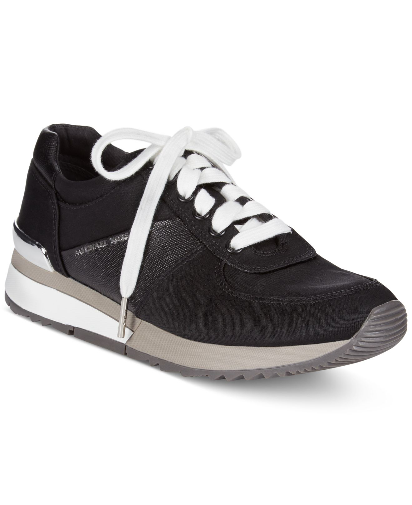 michael kors black allie trainers