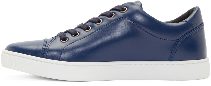 Dolce & Gabbana Blue Leather London Sneakers for Men | Lyst