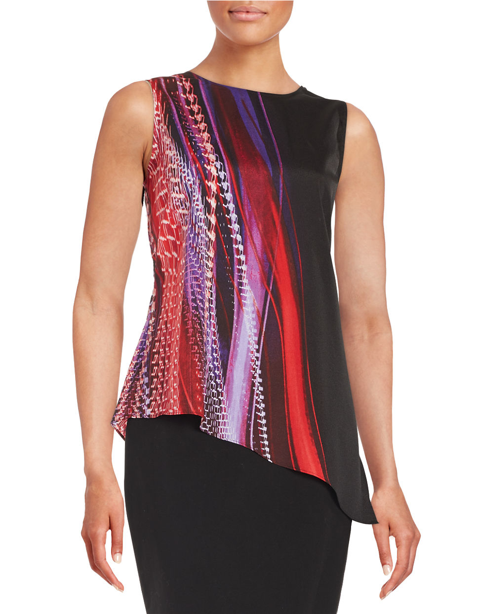 calvin klein asymmetrical sheer tan calvin klein asymmetrical sheer tan