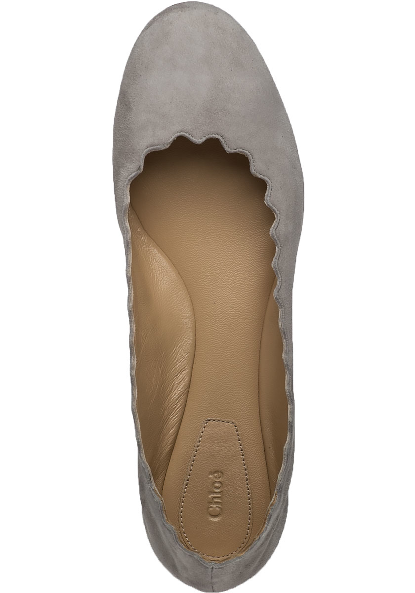 gray ballerina flats