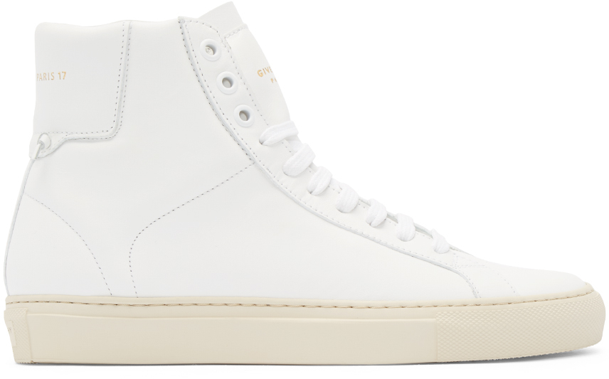givenchy white high top sneakers