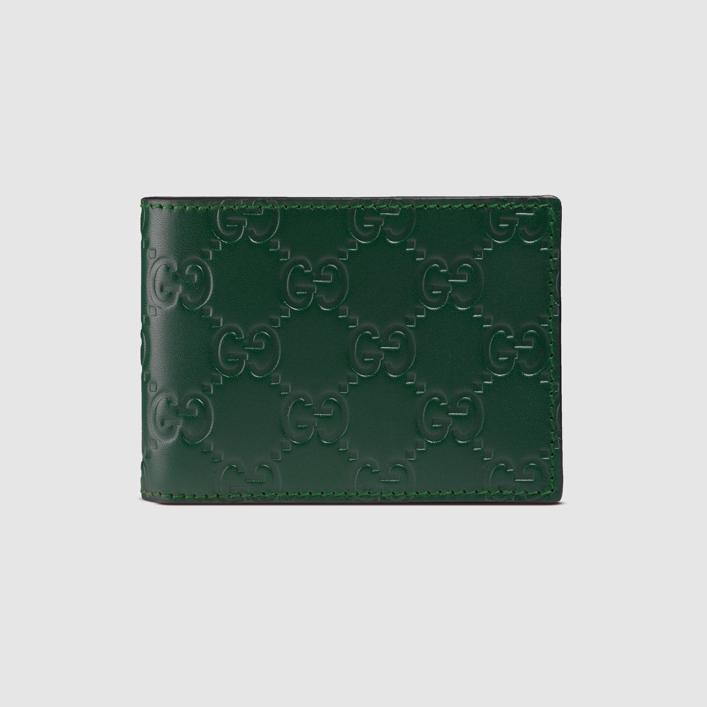 Lyst - Gucci Signature Wallet in Green for Men