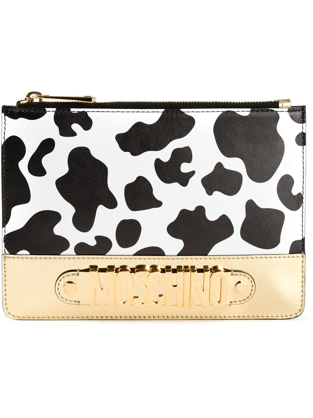 cow print clutch