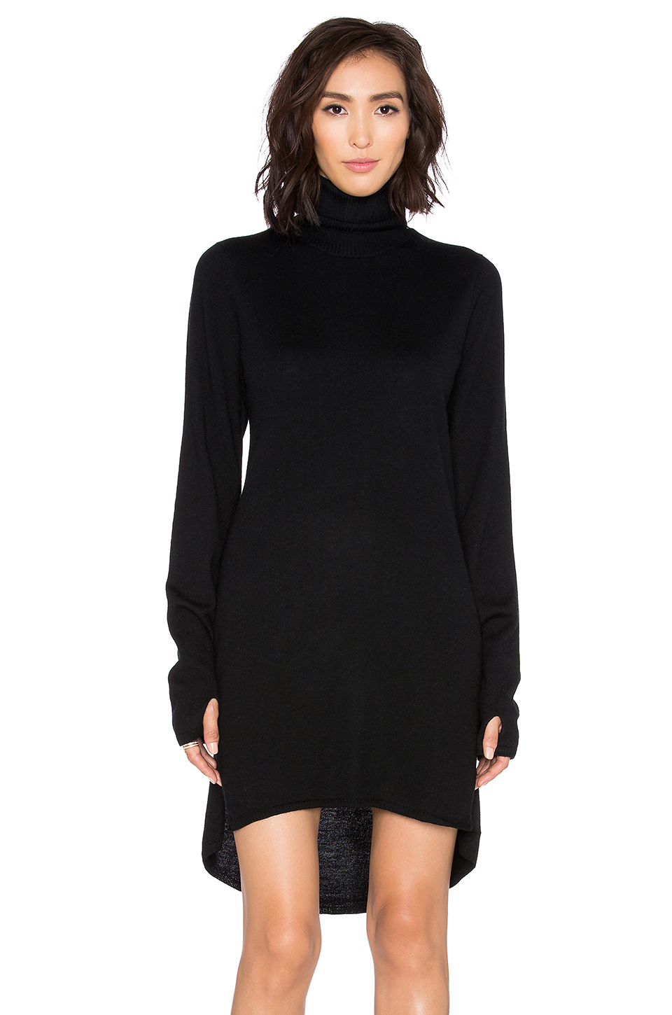 One Teaspoon Superior Merino-Wool Sweater Dress in Black ...