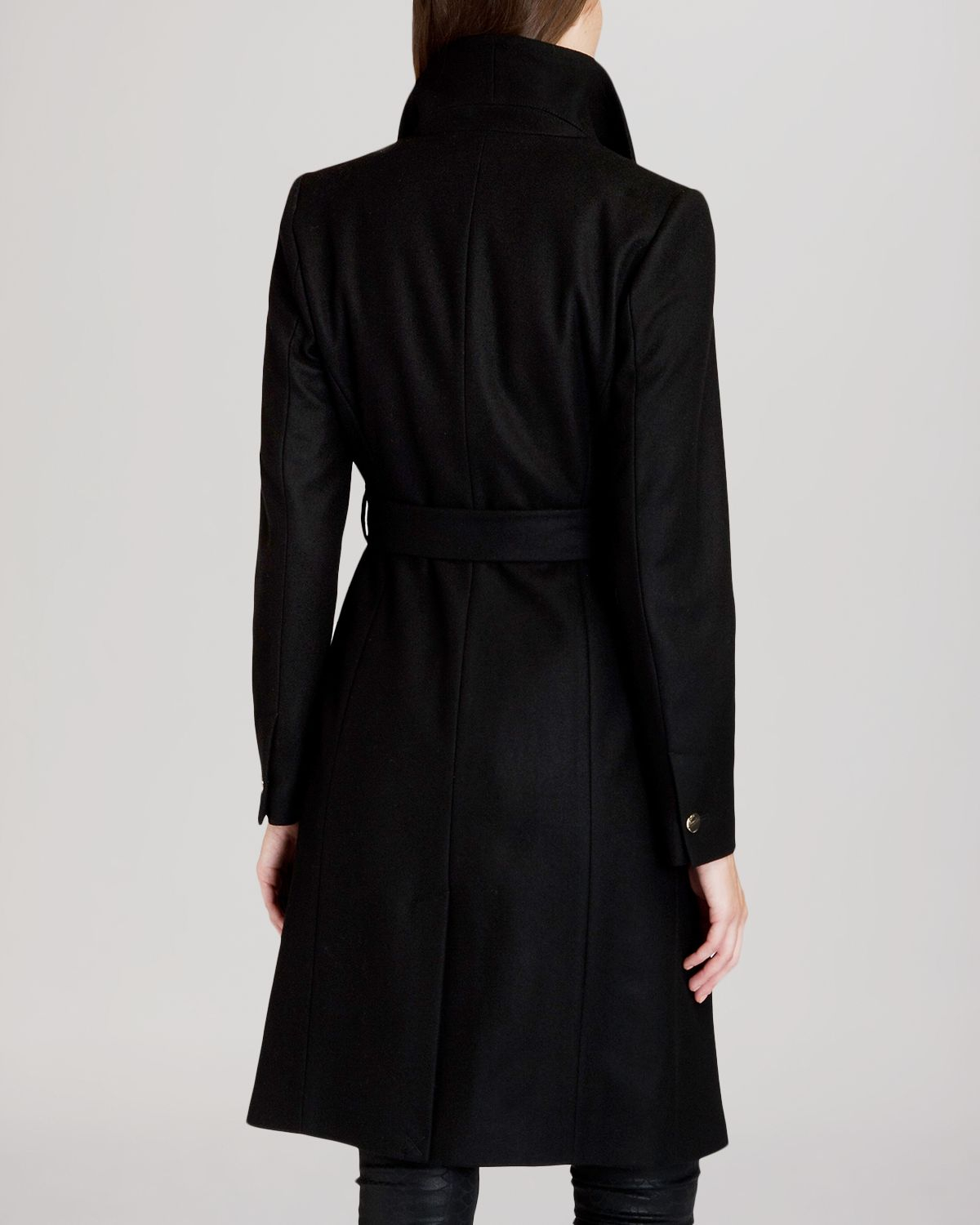 Lyst - Ted Baker Coat - Nevia Belted Wrap in Black