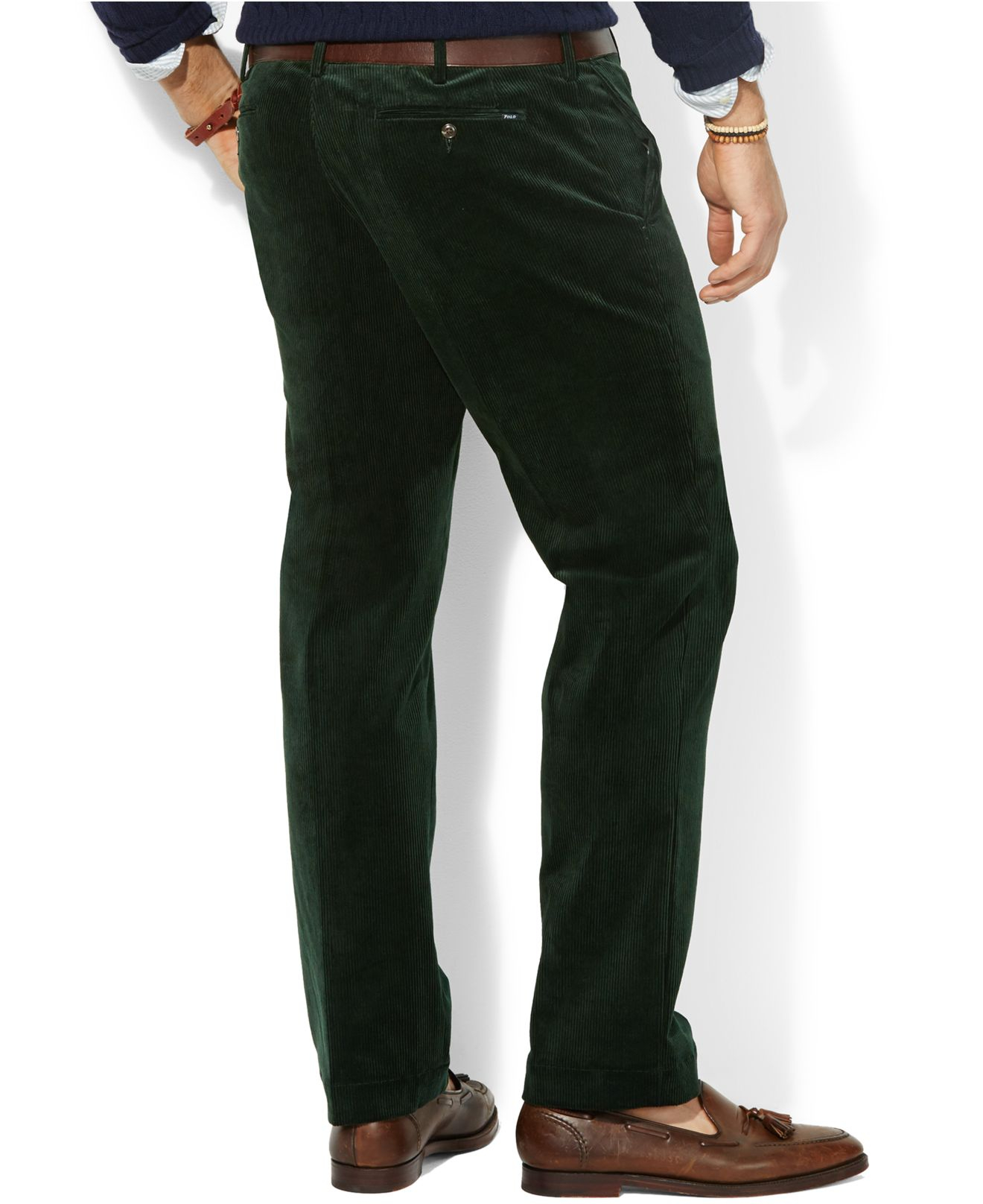 Polo ralph lauren Big And Tall Ten Wale Thick Corduroy Pants in Green ...