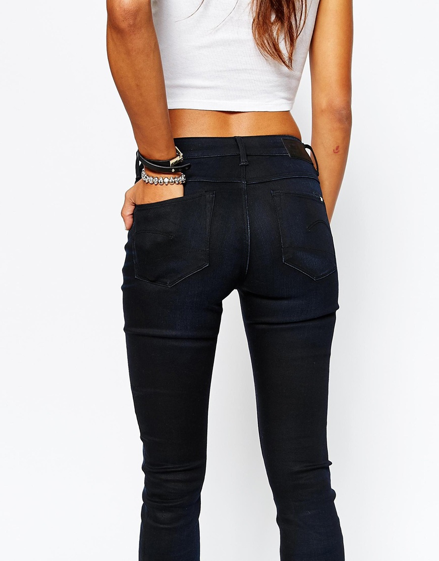 g star high waist skinny