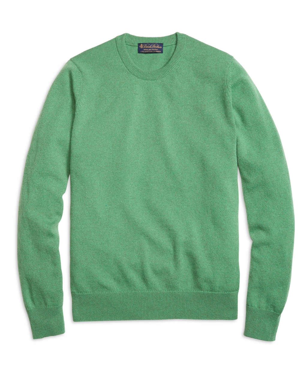 Brooks Brothers Cashmere Crewneck Sweater in Green for Men Lyst