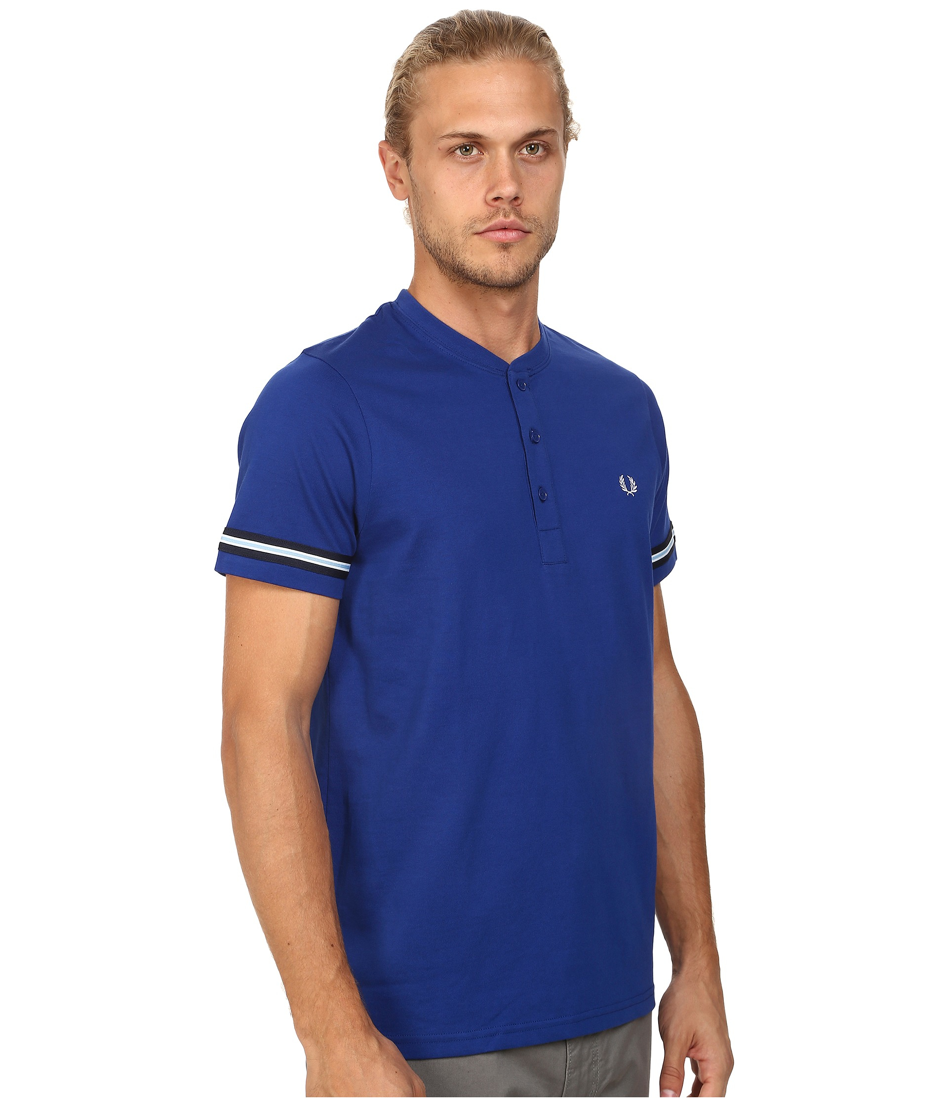 Fred Perry Henley T-shirt in Graphic 