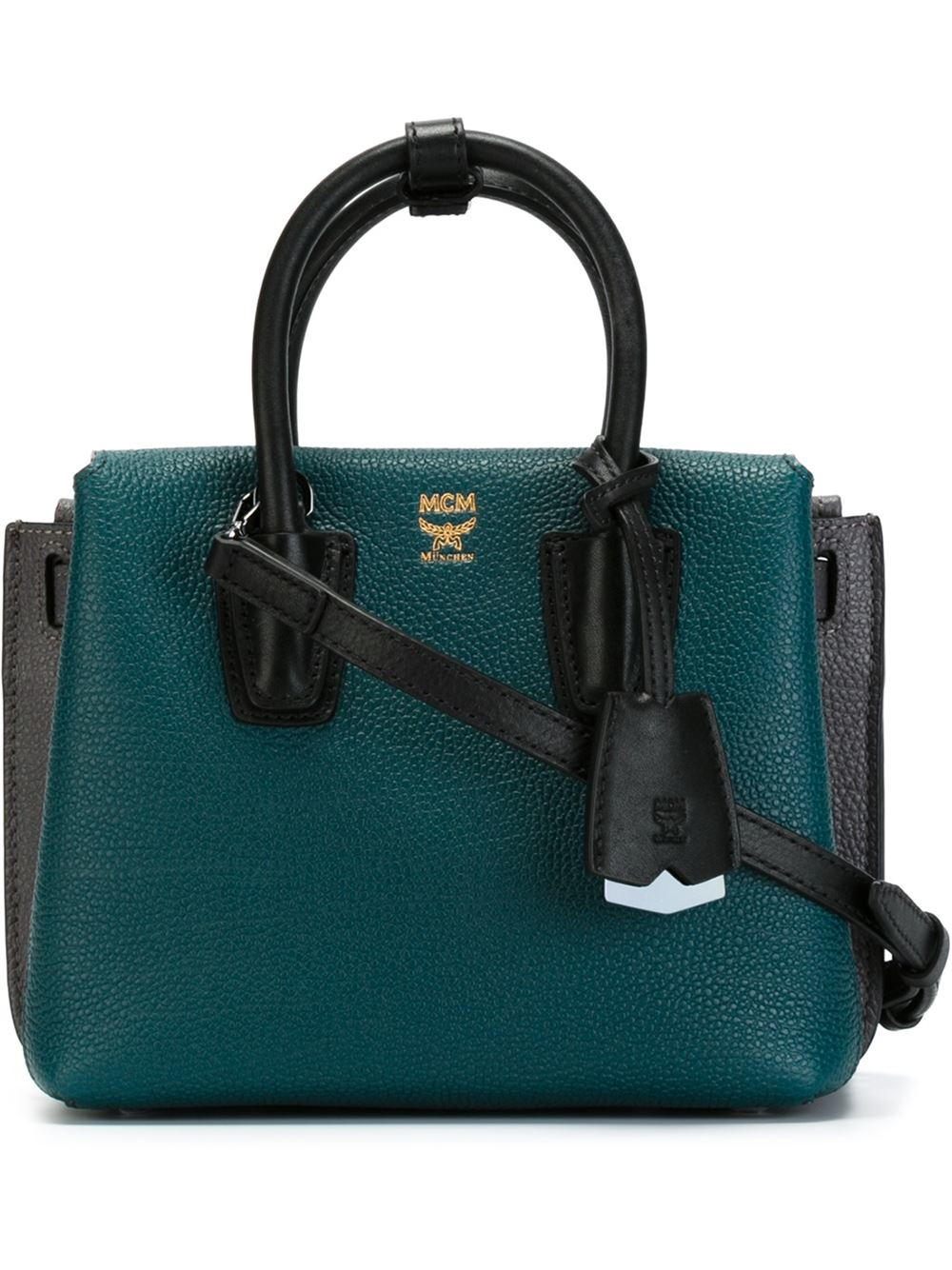 mcm mini shopper tote