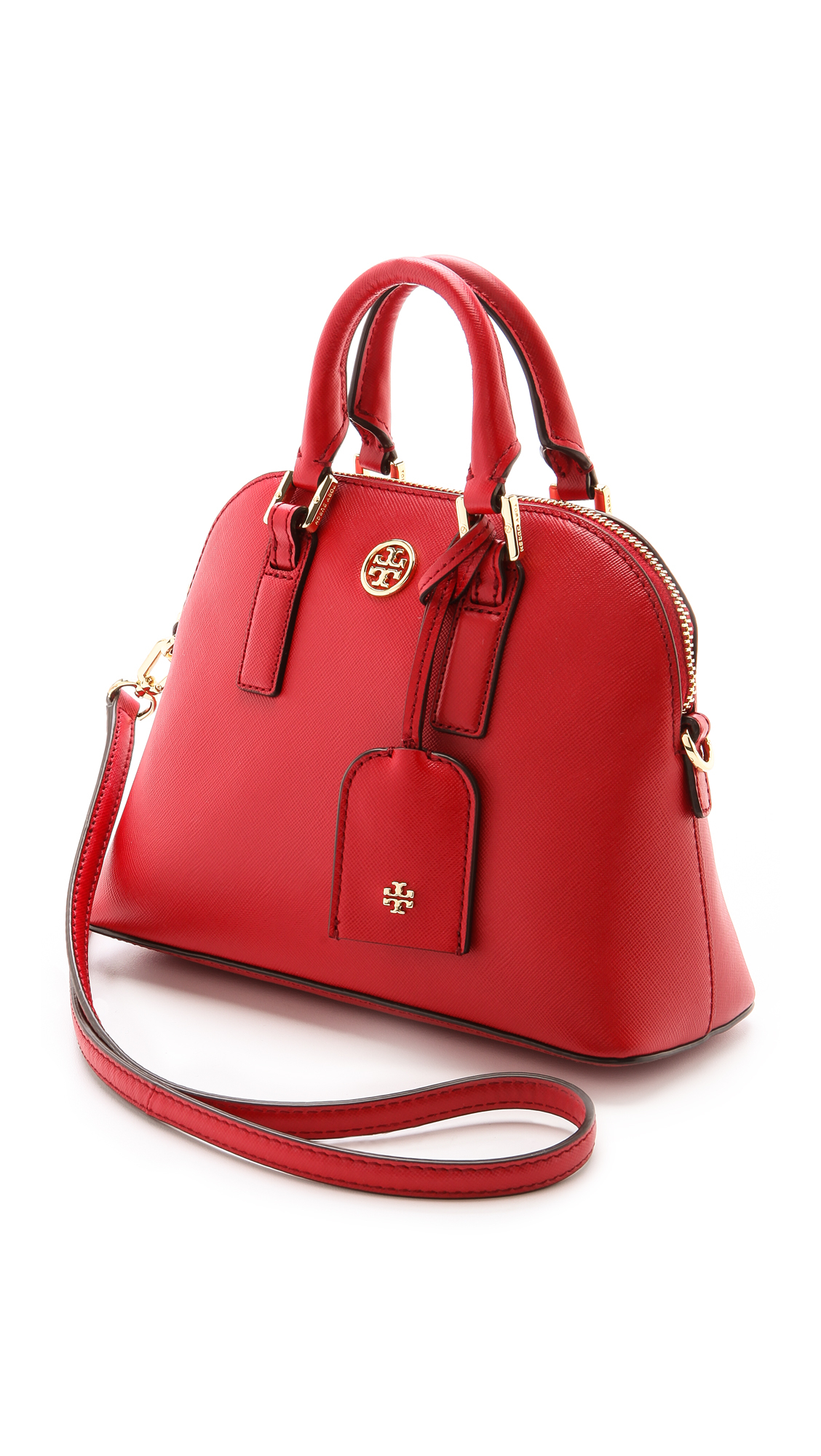 Tory Burch Robinson Mini Dome Satchel - Jelly Blue in Red - Lyst