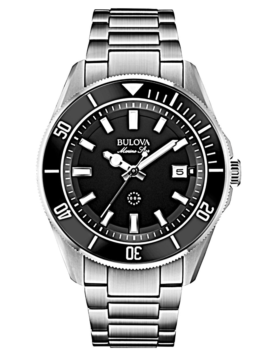 Bulova Mens Silvertone Watch in Metallic for Men | Lyst