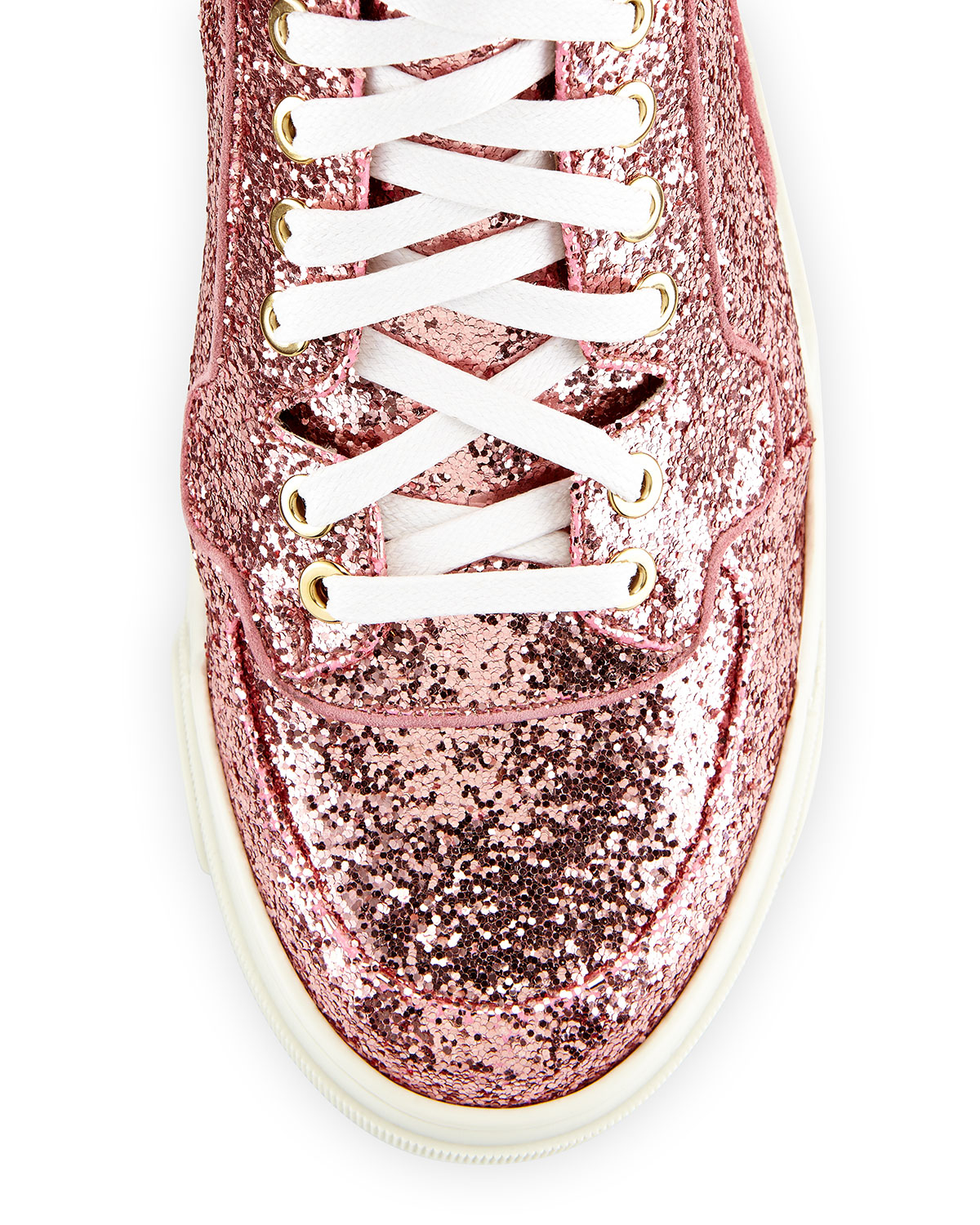 pink sparkle high top sneakers