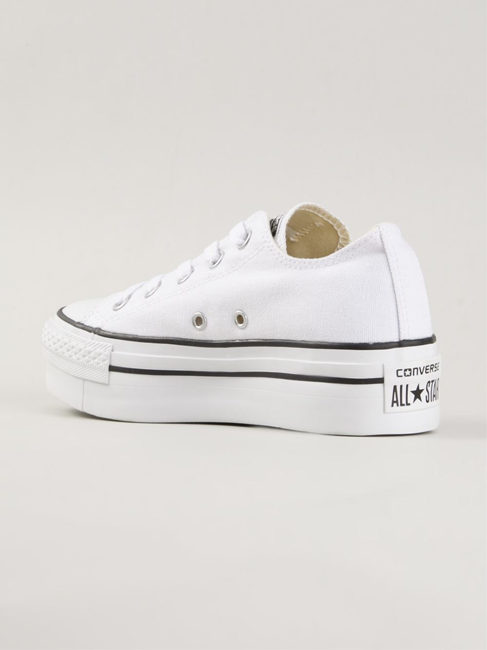 converse chuck taylor all star hi trainers in off white with embroidery
