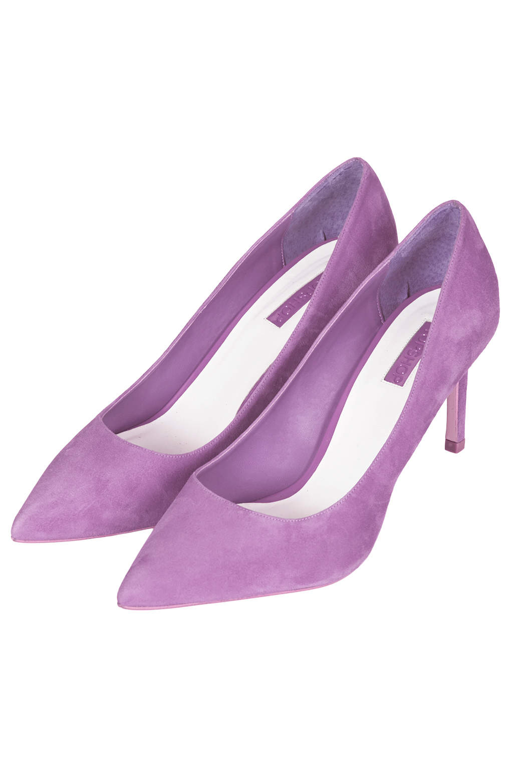 purple court shoes mid heel