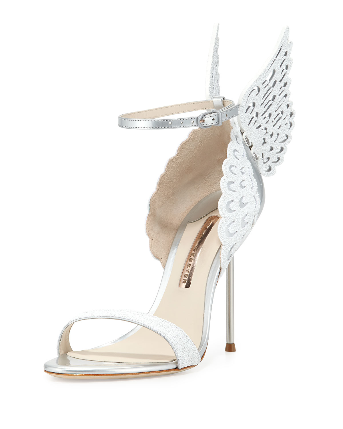 silver sophia webster heels