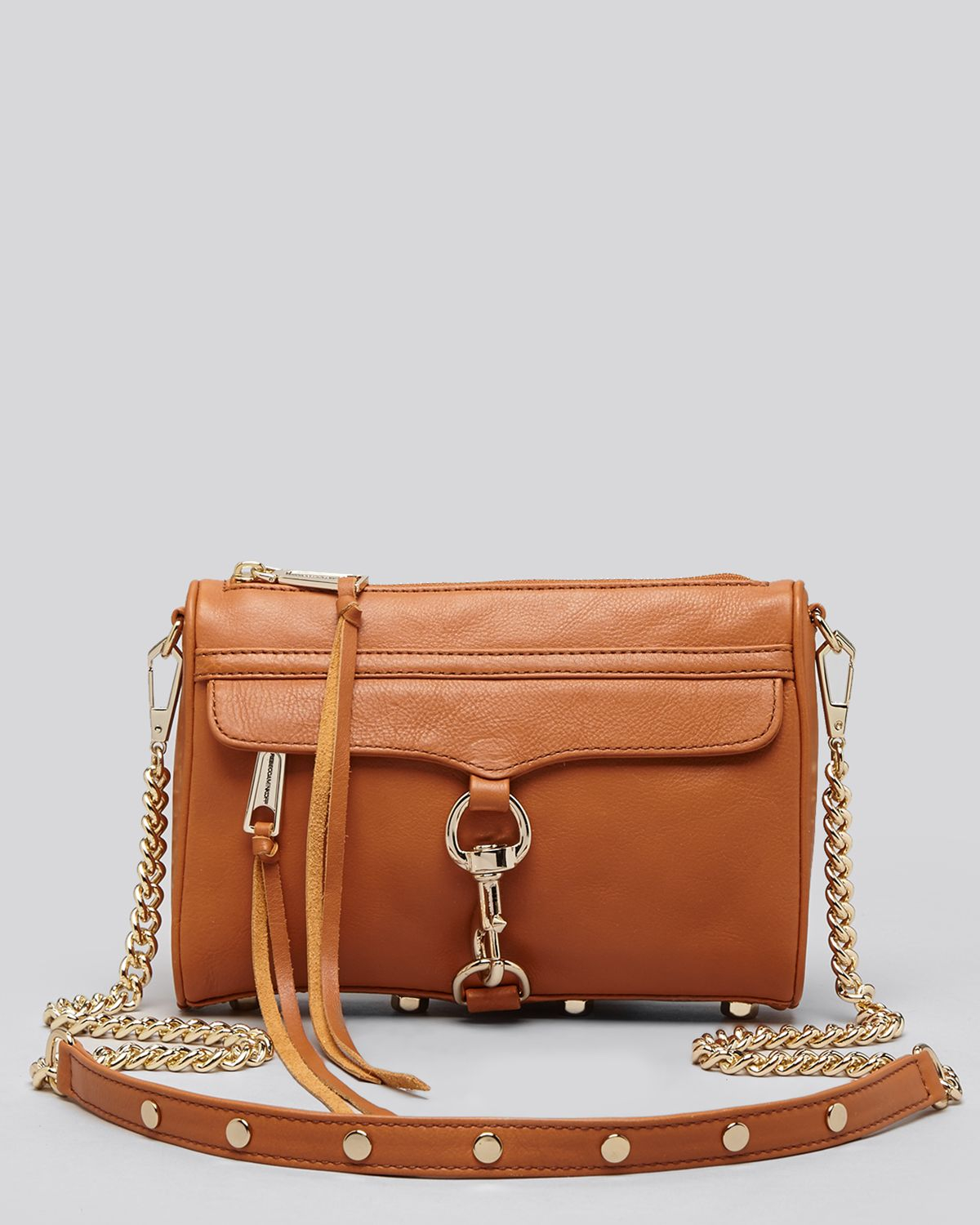 Rebecca Minkoff Clasp Chain Detail Crossbody Bag In Blue pour femmes