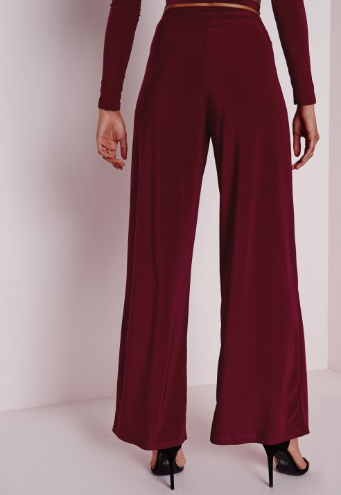 Maroon Wide Leg Trousers Deals, 60% OFF 