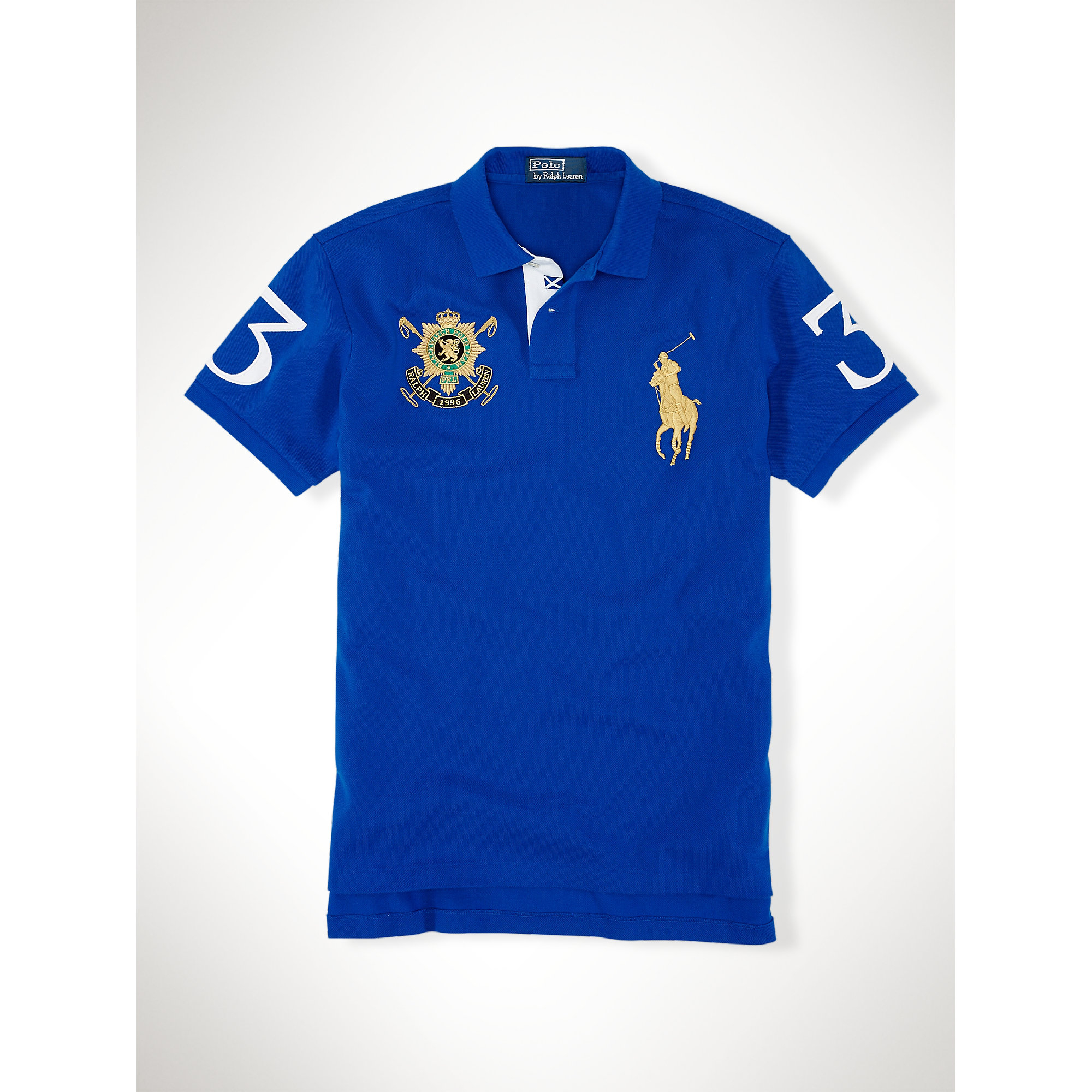 Polo ralph lauren Custom Black Watch Crest Polo in Blue for Men ...