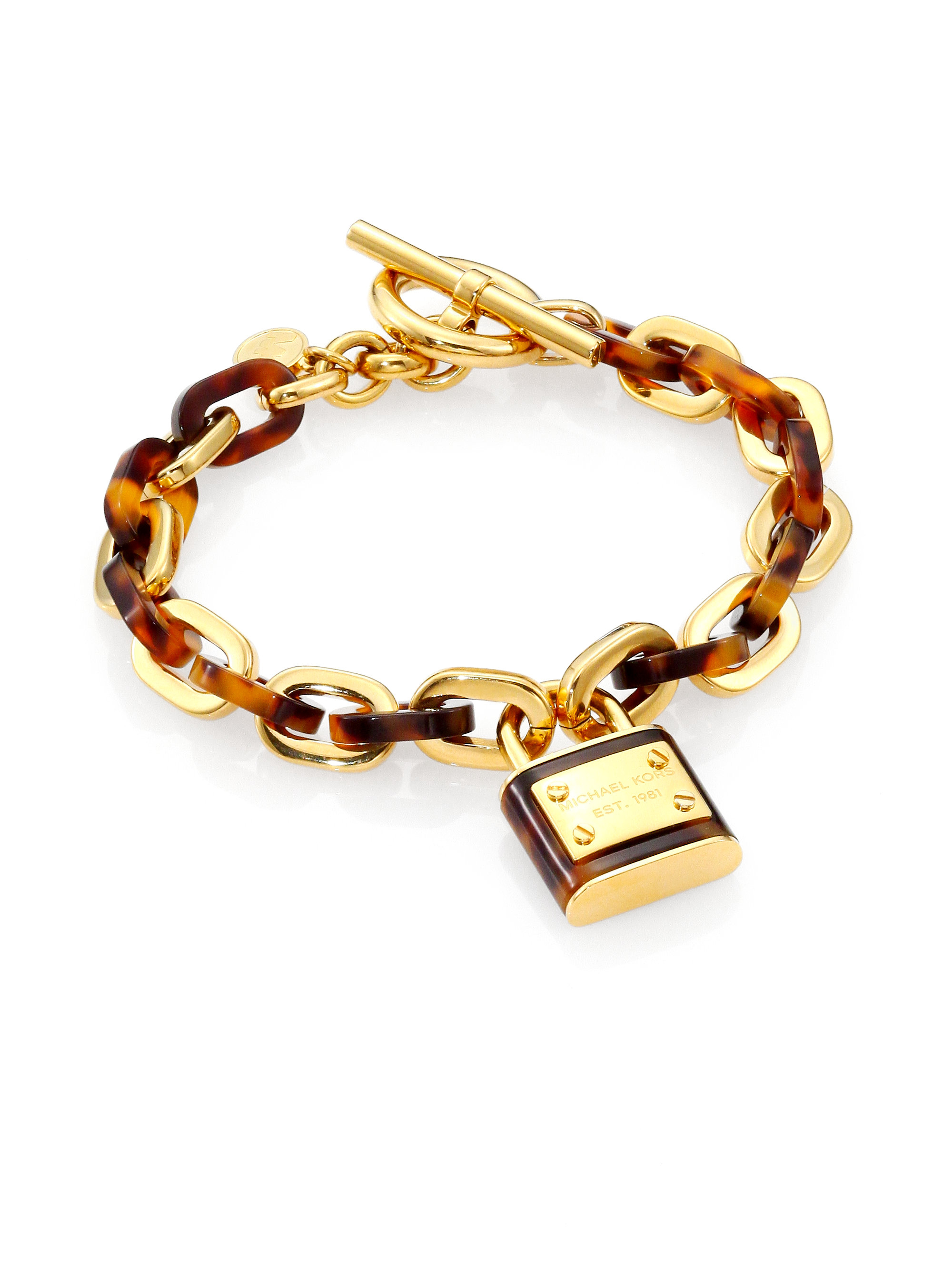 michael kors padlock toggle bracelet