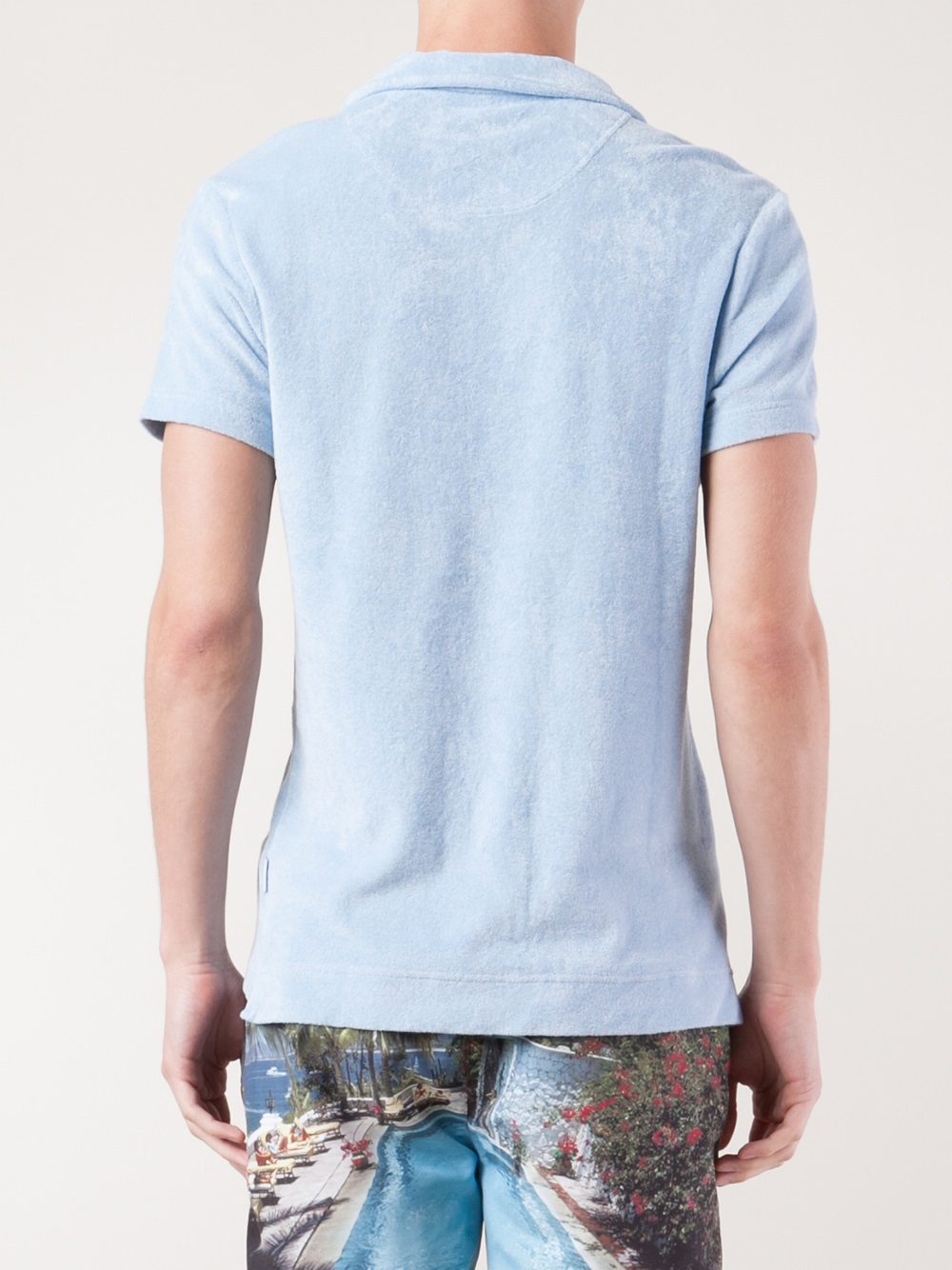 terry cloth polo shirt