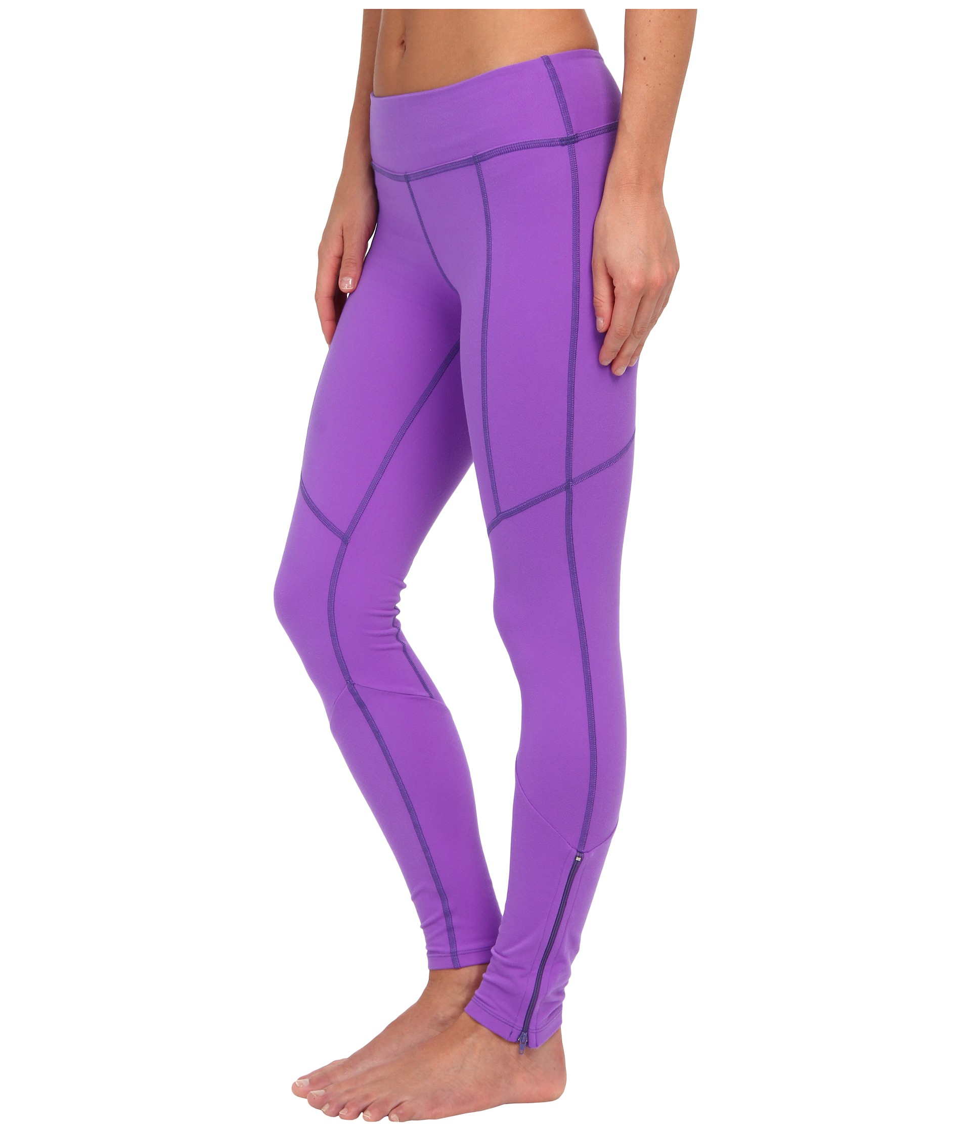 Beyond yoga Zip Long Legging in Purple (Electric Violet) Lyst