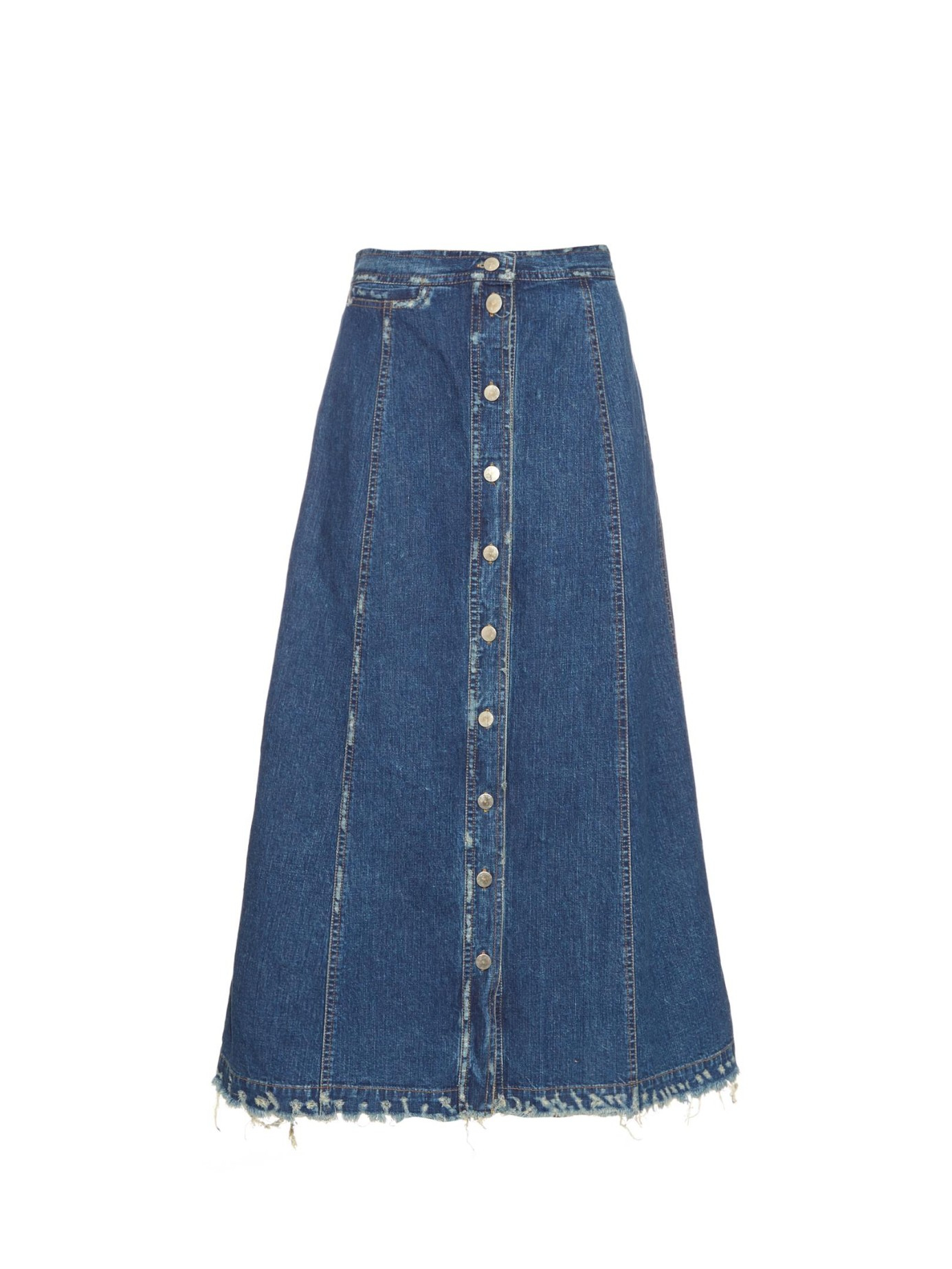 Rachel Comey 'Gore' Denim Skirt in Blue | Lyst