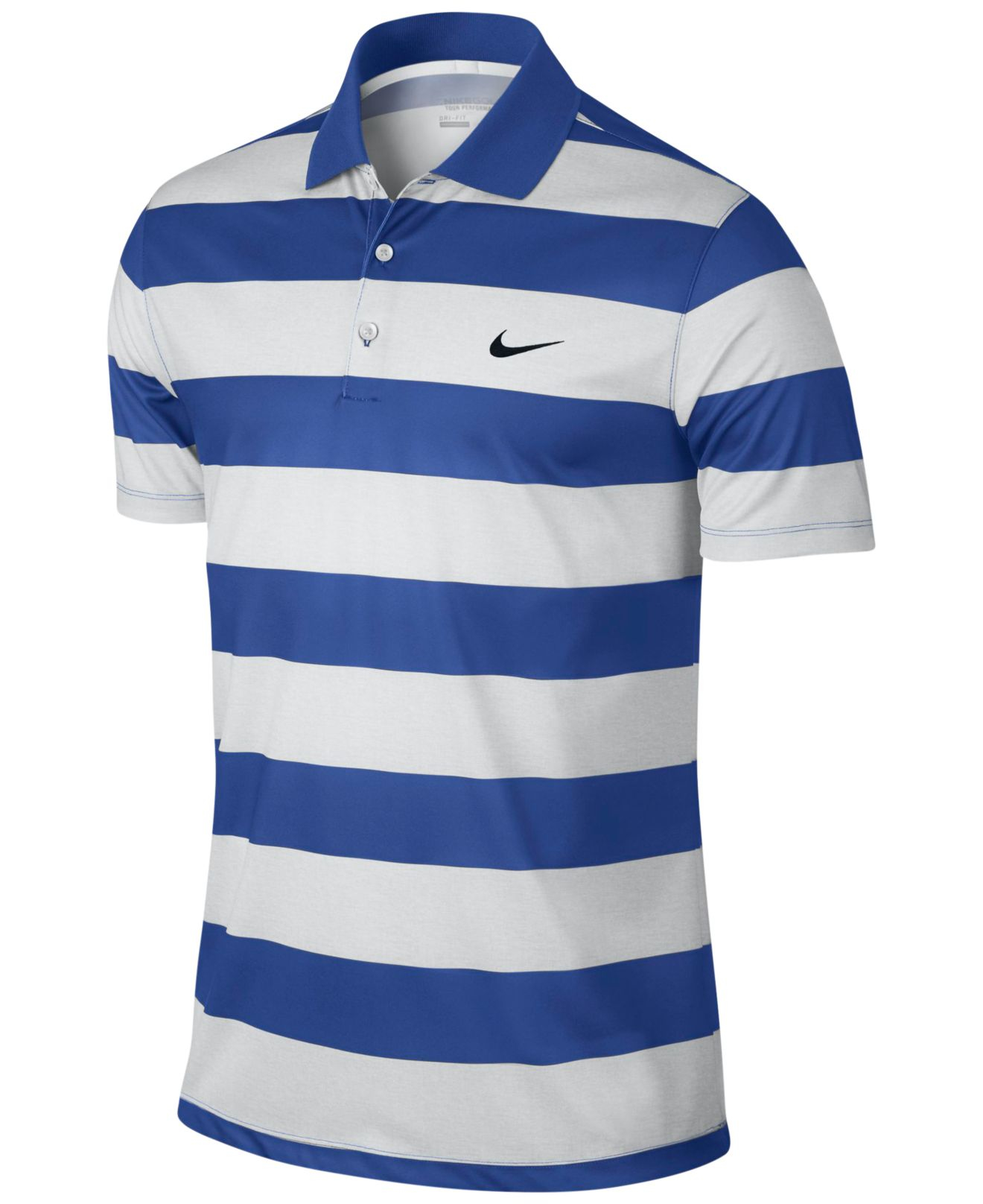 blue nike polo