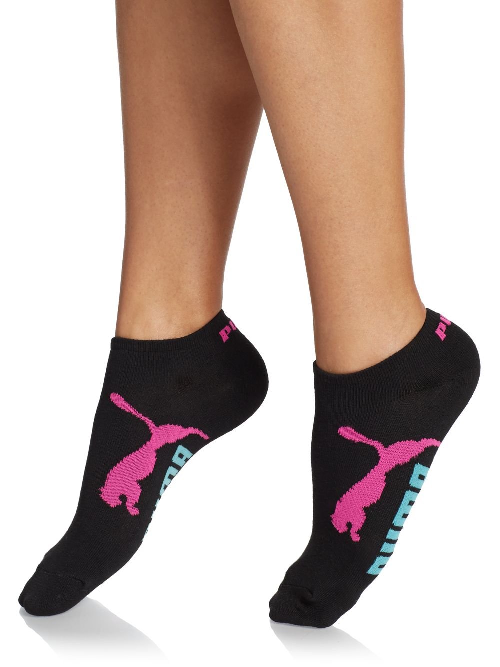 PUMA Lite Ankle Socks/6-pack in Black - Pink (Black) - Lyst