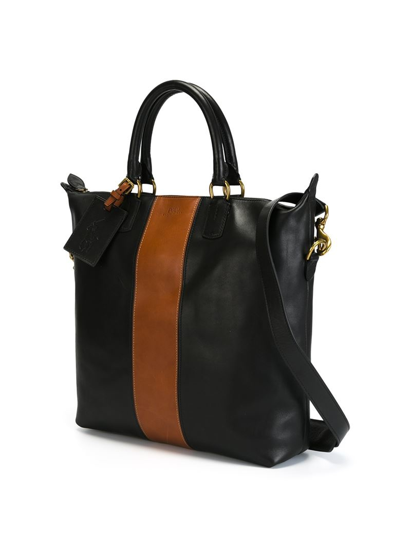 Polo Ralph Lauren Panelled Shoulder Bag in Black for Men ...