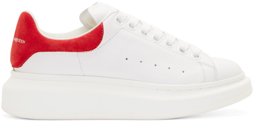 red alexander mcqueen trainers