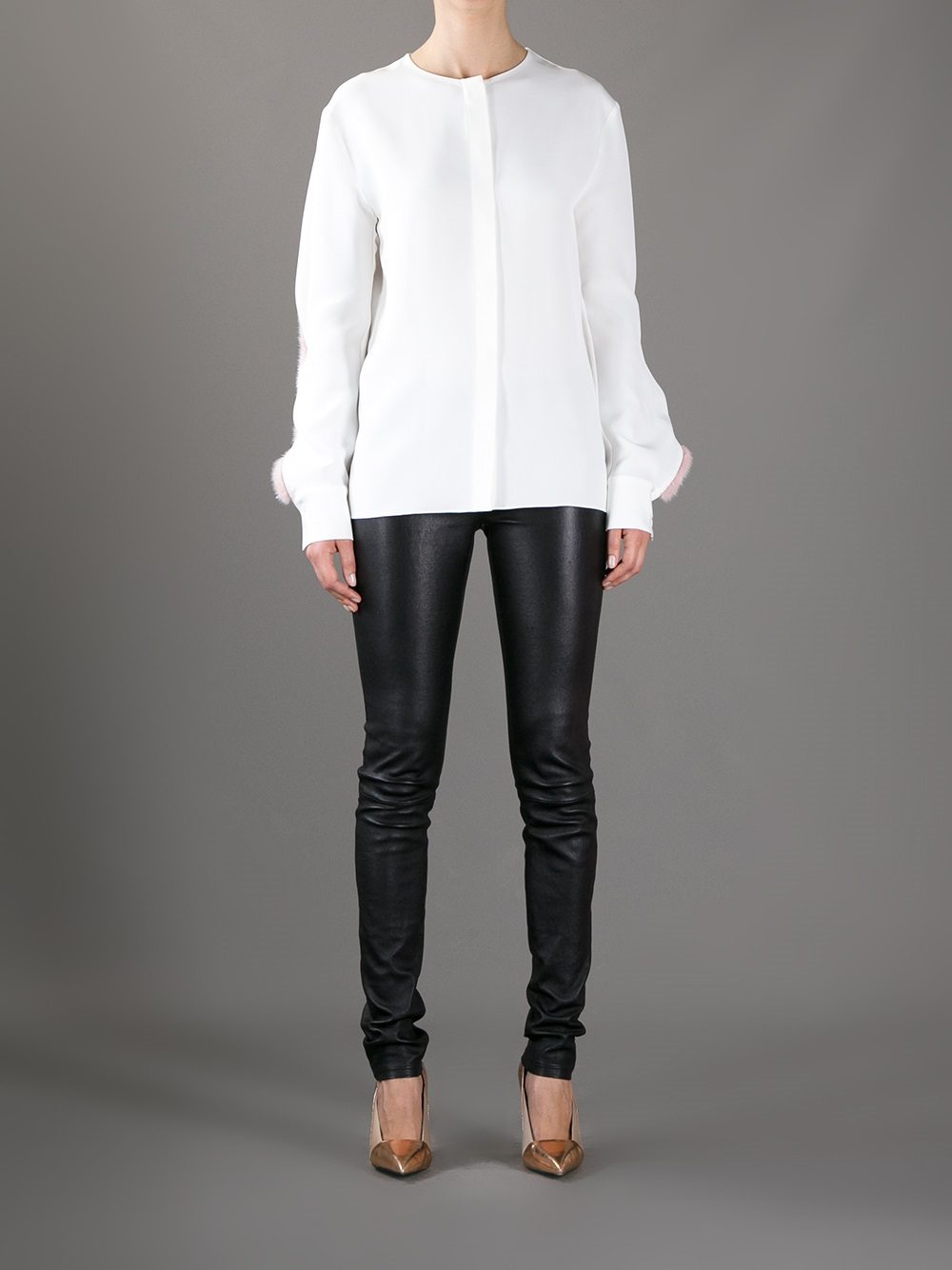 fendi white blouse