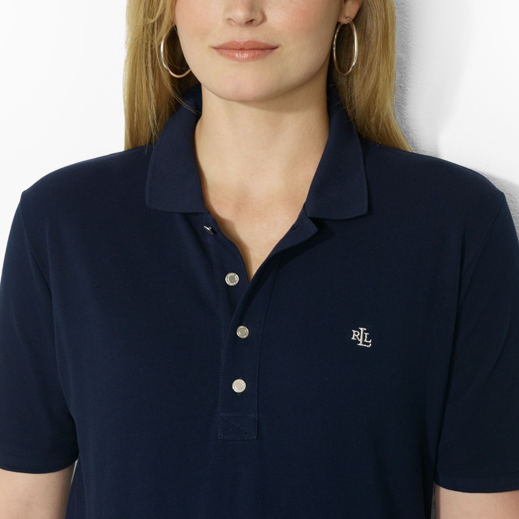 ralph lauren plus size women's polo shirts