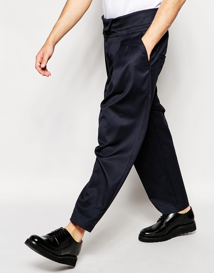 wide tapered pants mens